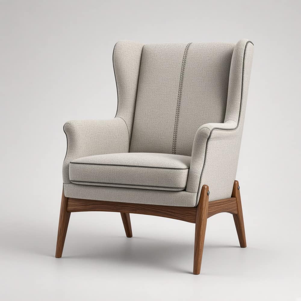 Grove Mid-Century Wingback Chair