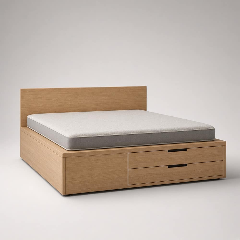 Grove Minimal Storage Bed